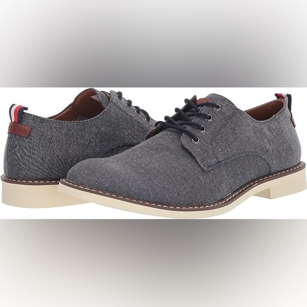 BRAND NEW Tommy Hilfiger Mens Garson8 Oxfords Dark Blue Textile Upper Sz 10 M